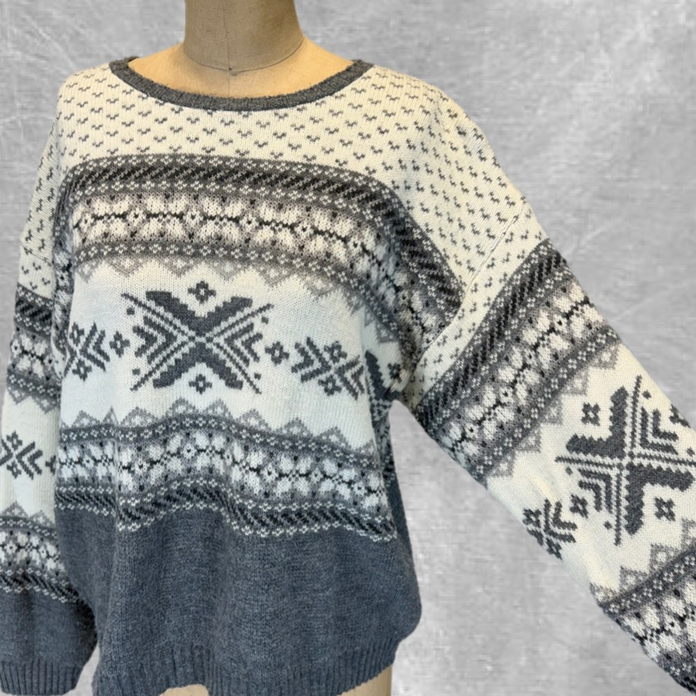 VINTAGE Cape Cod fair isle knit sweater ski lodge classic snowflake women’s